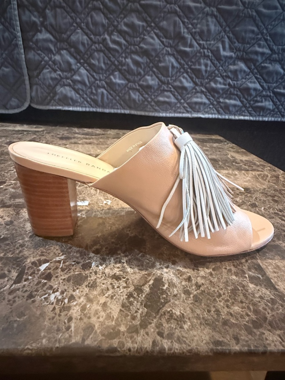 Loeffler Randall. Cleo Tassel Mule. Wheat. Size 8.5. - Picture 3 of 11